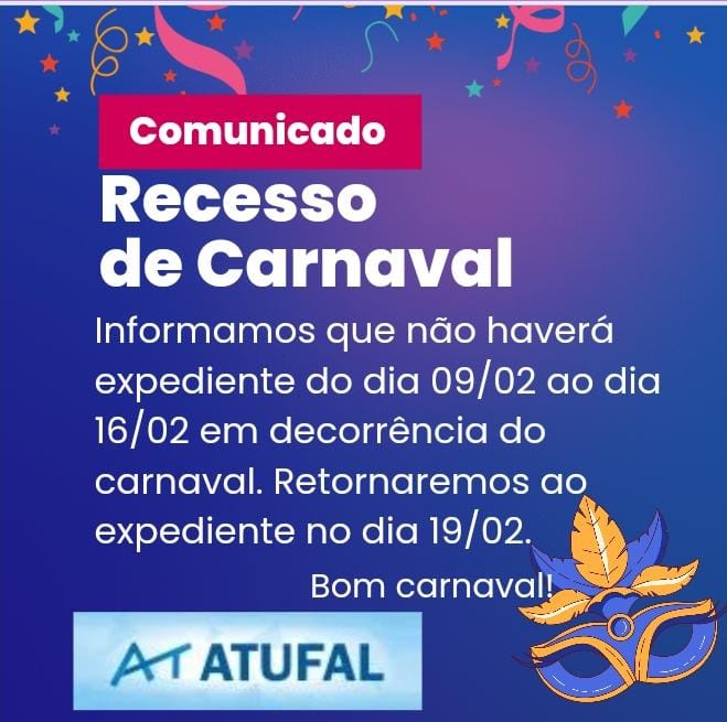 Recesso de Carnaval.