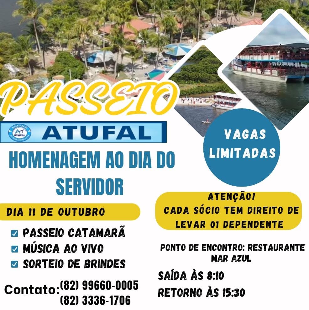 Passeio ATUFAL – Homenagem ao dia do servidor.